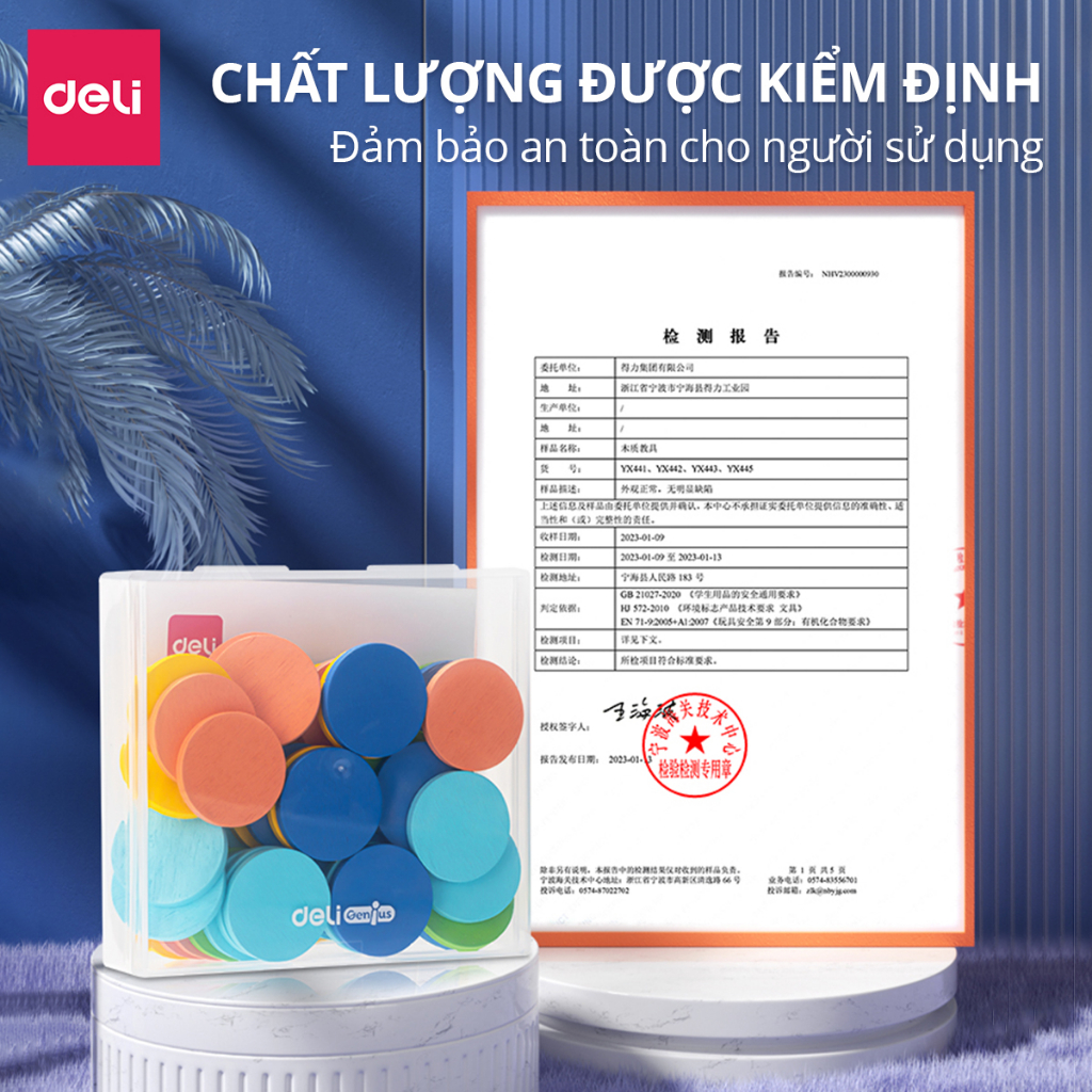 Bộ Đồ Chơi Lắp Ghép Hình Học Gỗ Cho Bé Deli - Luyện Tập Tư Duy Ghép Hình Tính Toán Màu Sắc - Đồ Chơi Sáng Tạo Thông Minh