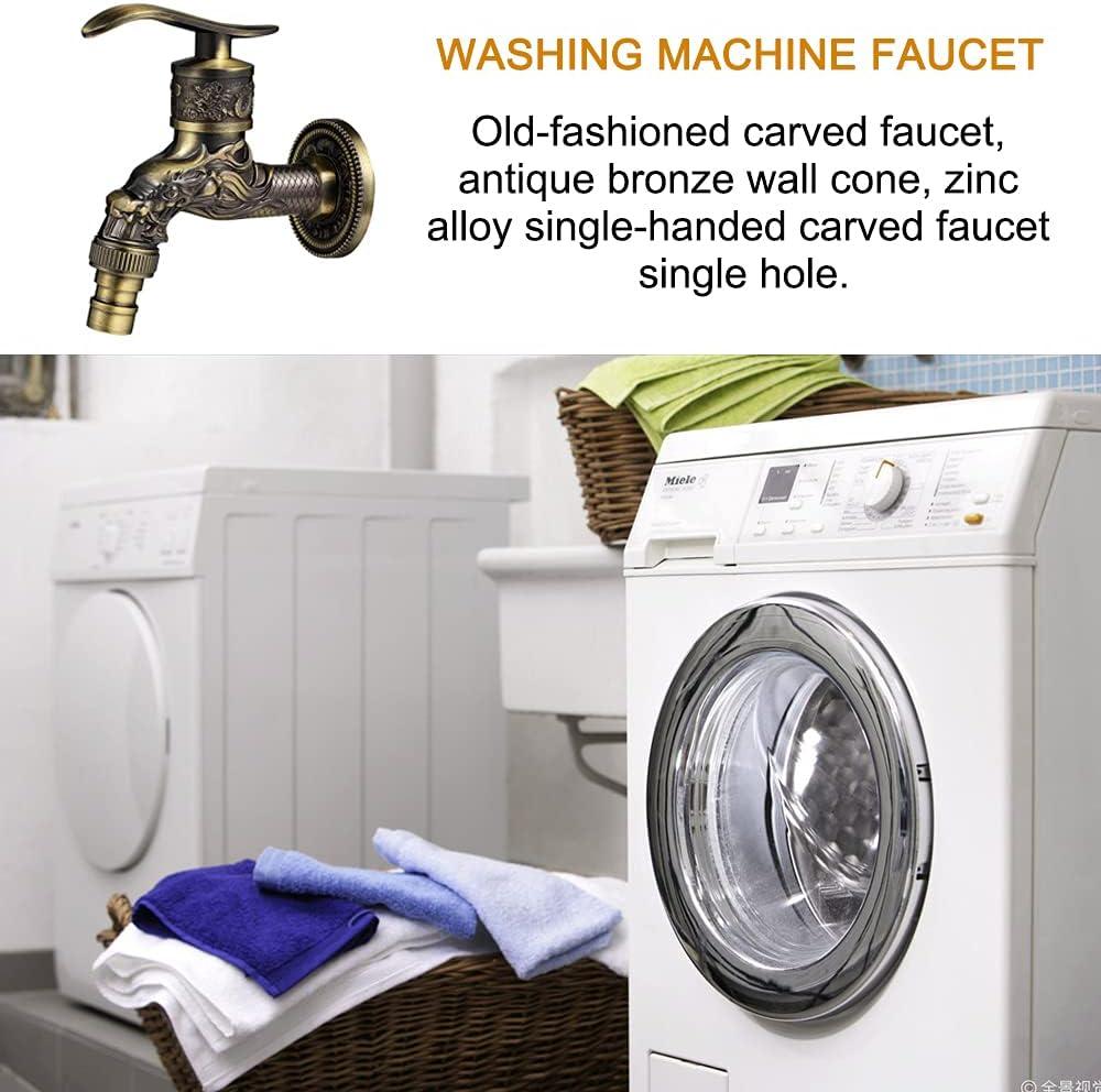 Vòi treo tường bằng đồng thau cổ điển, Vòi vườn ngoài trời G1/2", Vòi đồng thau cổ điển, Vòi treo tường cổ điển, Vòi chạm khắc rồng bằng đồng cổ điển cho nhà bếp, vườn tắm
