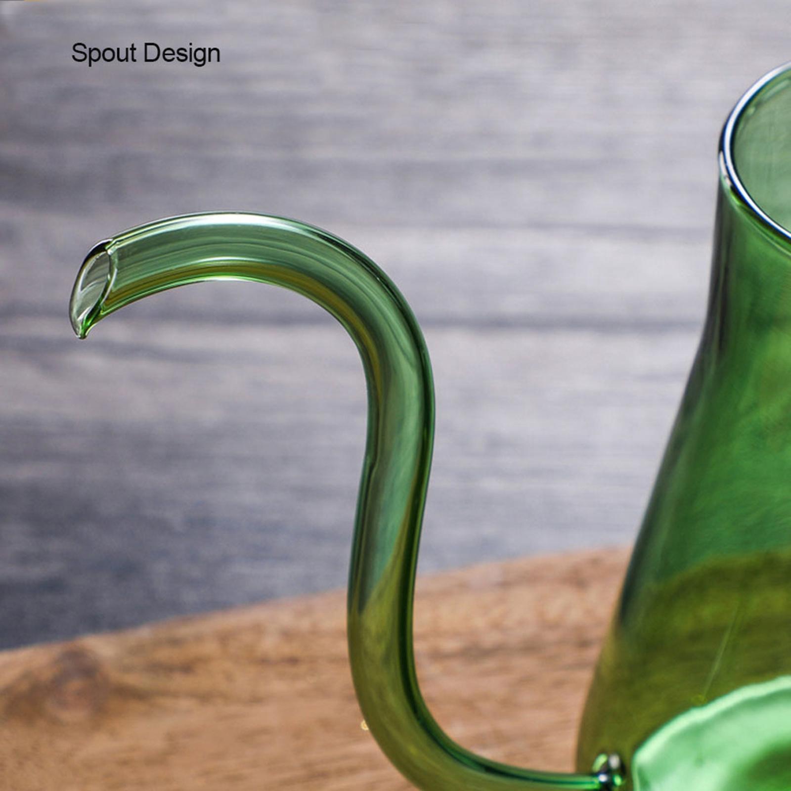Gooseneck Glass Pour Over Kettle for Coffee Tea Brewing