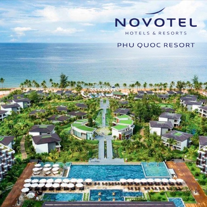 Gói 3N2Đ Novotel Resort 5* Phú Quốc - Buffet Sáng, Hồ Bơi, Bãi Biển Riêng, Xe Đón Tiễn Sân Bay, Nhiều Hoạt Động Giải Trí, Dành Cho 02 Người Lớn Và 02 Trẻ Em Dưới 16 Tuổi