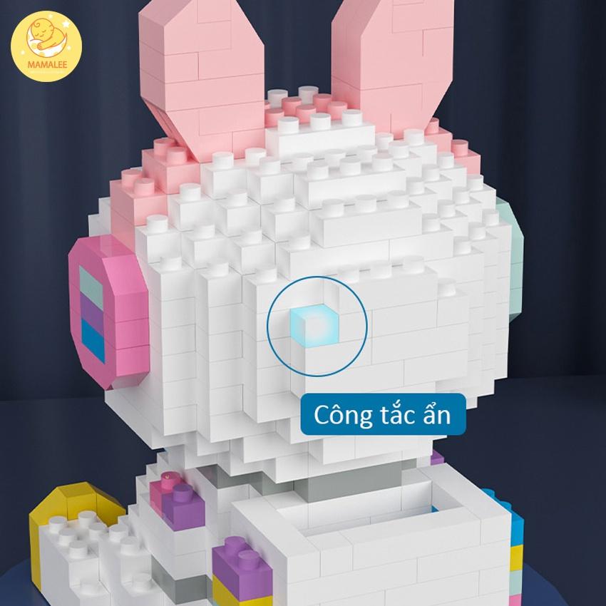 Lego 3D Phi Hành Gia Có Đèn Led Phát Sáng Dễ Thương (Phiên Bản Đặc Biệt) Có Hộp - Đồ Chơi Lắp Ráp Mô Hình Vũ Trụ