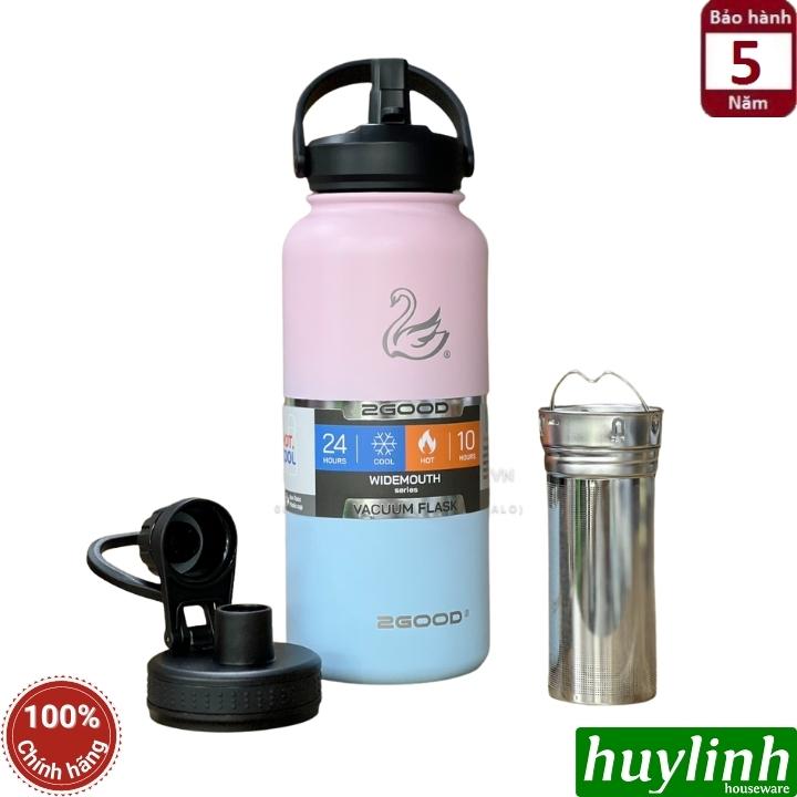 Bình giữ nhiệt nóng lạnh 2Good WF01 - 946ml (32oz) (Combo 2 nắp Và lõi lọc Detox Inox 304)