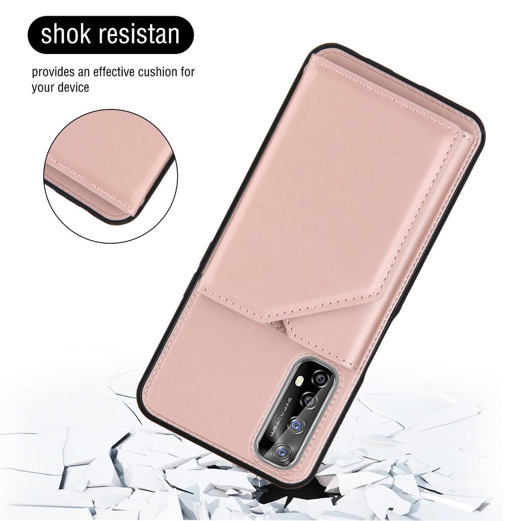 Ốp lưng điện thoại dạng ví da có ngăn đựng thẻ cho OPPO F17 Pro A93 A92 A72 A52 A53 A53s A32 A9 2020 A5 2020 A11 A11X