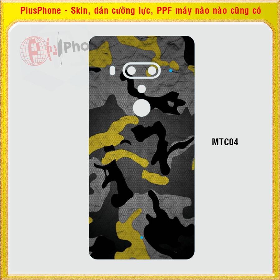 Dán Skin mặt sau cho HTC U Ultra, U11, U11 Life, U11 Plus (U11+) U12 Plus (U12+) màu matrix camo