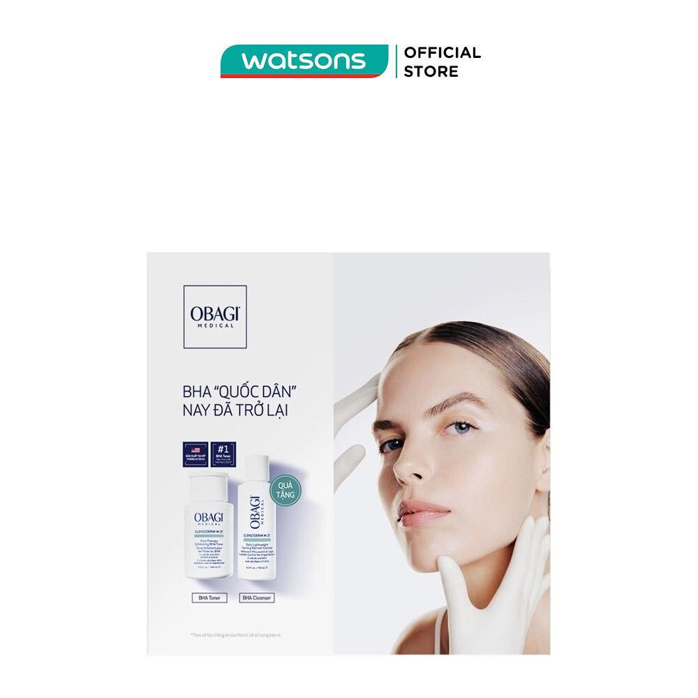 Combo Obagi Cho Da Mụn Clenziderm M.D. (Toner 148ml + Cleanser 118ml)