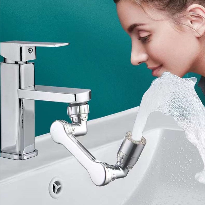 Phụ kiện vòi nước dùng để súc miệng, rửa mặt, kiểu dáng tay cơ, đầu phun có thể điều chỉnh lên xuống xoay 360 độ