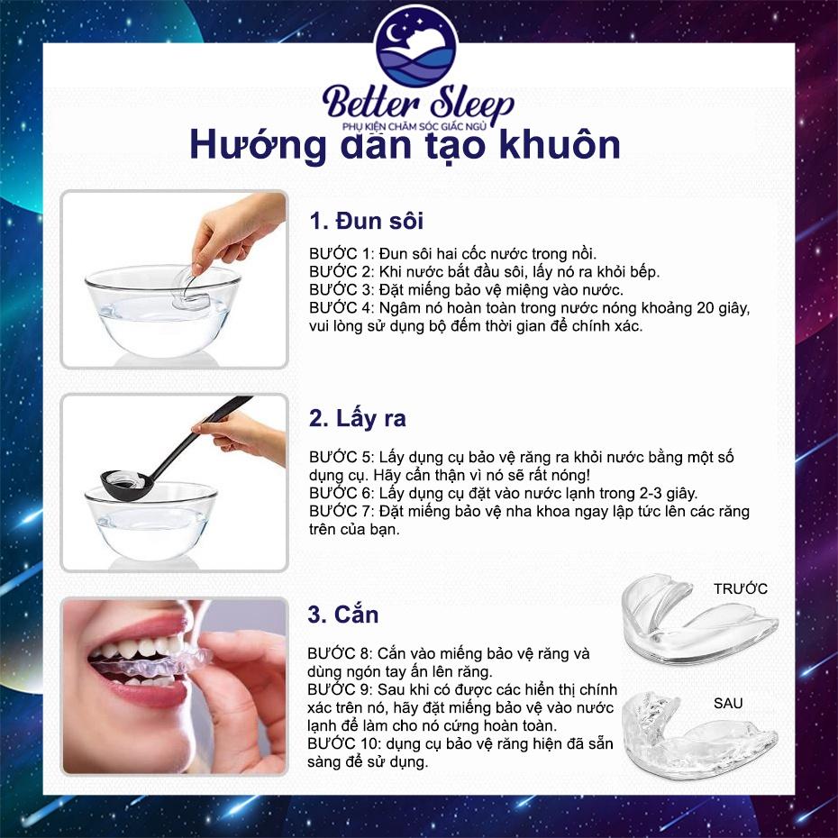 Dụng cụ chống nghiến răng bảo vệ răng 3 trong 1