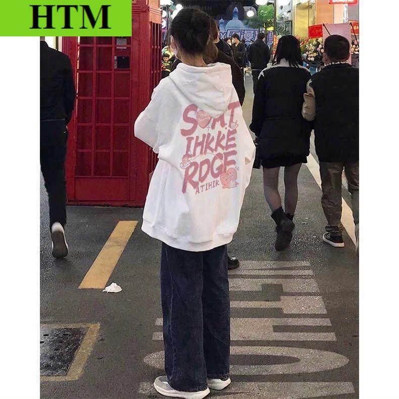 Áo Khoác Hoodie Nam Nữ Phối Kiểu Hàn Quốc Form Rộng HTM FASHION