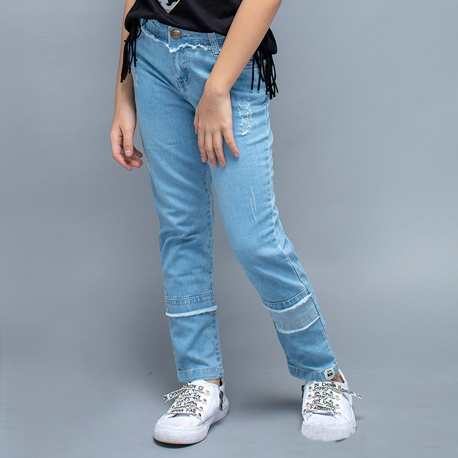 Quần jean mềm Lovekids màu xanh nhạt LK0239 - size 8