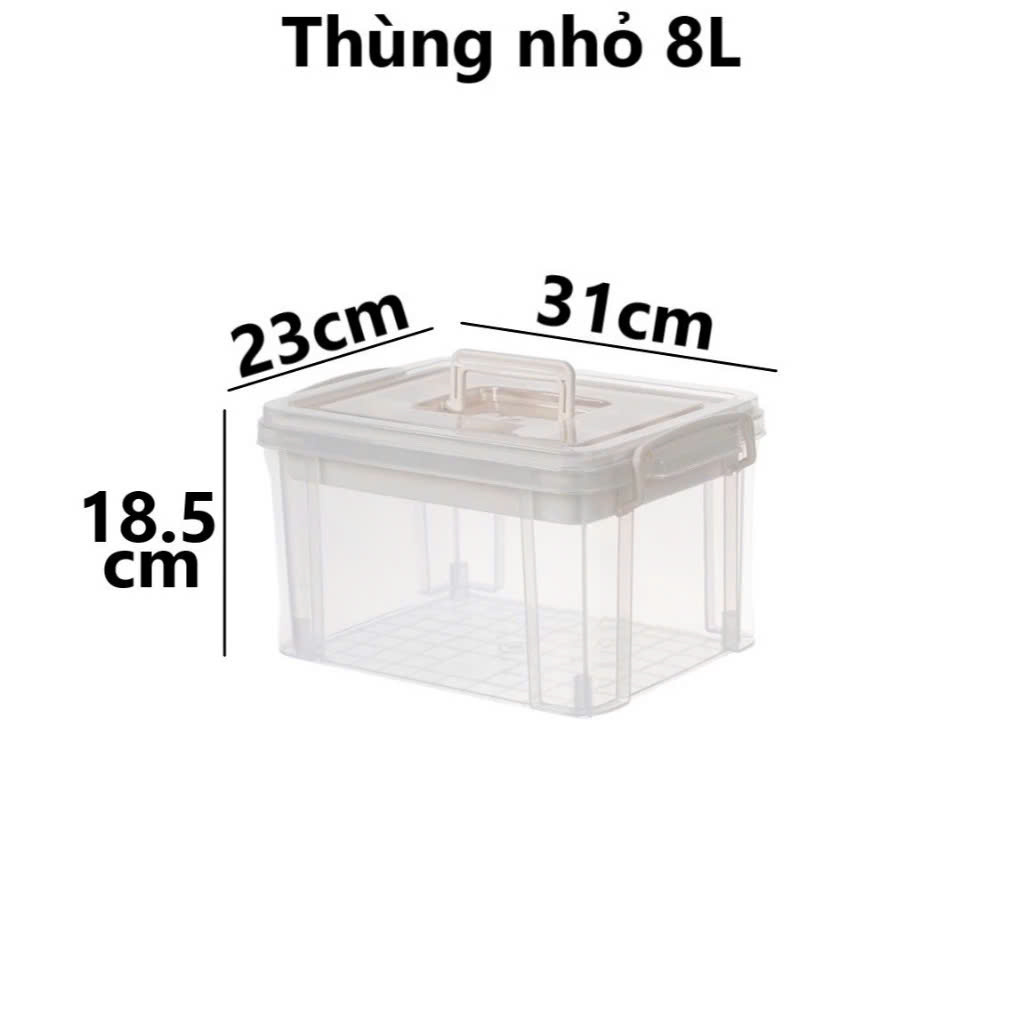 Hộp đựngthuốc, đồ dùng gia đình 6576 Việt Nhật, Hộp đựng thuốc y tế, hộp thuốc y tế gia đình tiện lợi, hộp đựng thuốc 2 tầng