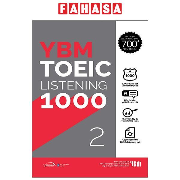 YBM TOEIC Listening 1000 - Vol 2 (Tái Bản 2023)