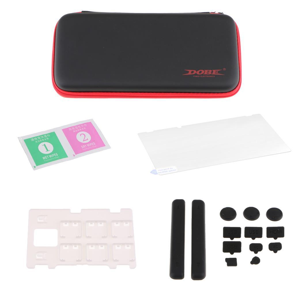 4 In 1 Protective Kit Storage Box for Nintendo Switch Hard Travel Games Case Carrying Bag