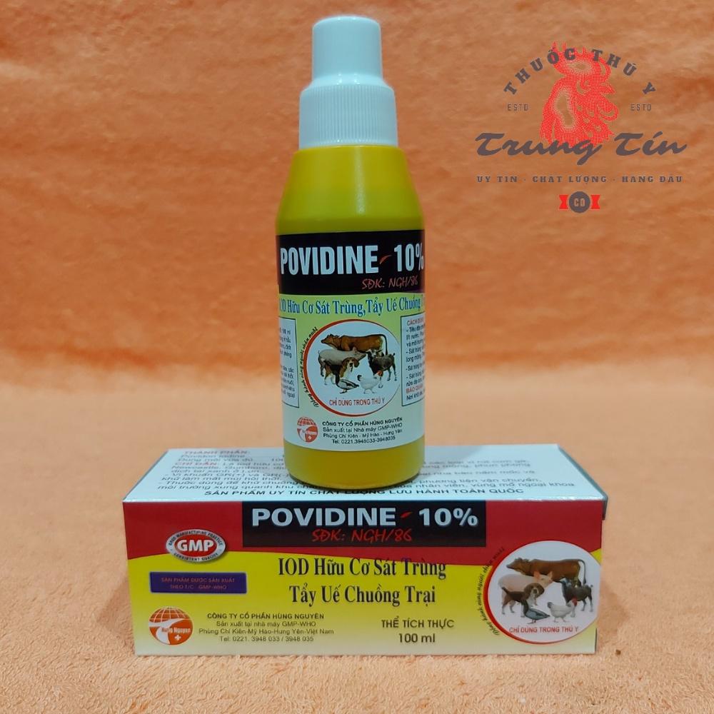 Povidine - sát trùng chuồng trại - 1 chai / 100ml