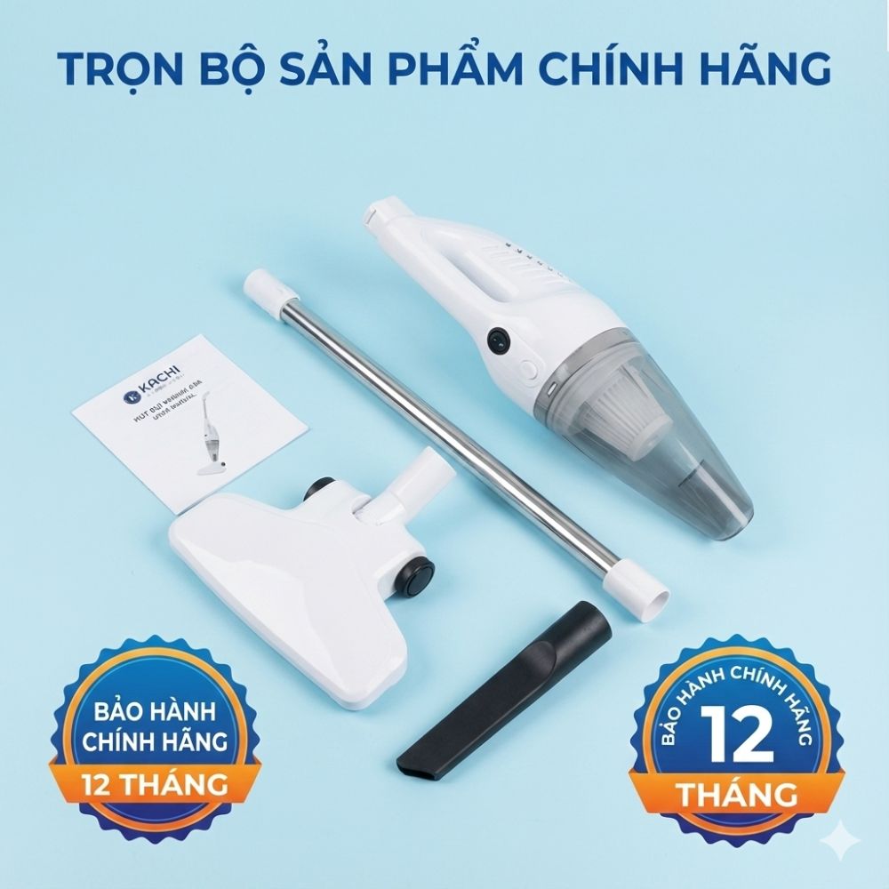 Máy Hút Bụi Cầm Tay Kachi MK438 600W - Lực Hút Mạnh Mẽ, Thiết Kế Linh Hoạt, Sạch Mọi Ngóc Ngách - hàng chính hãng