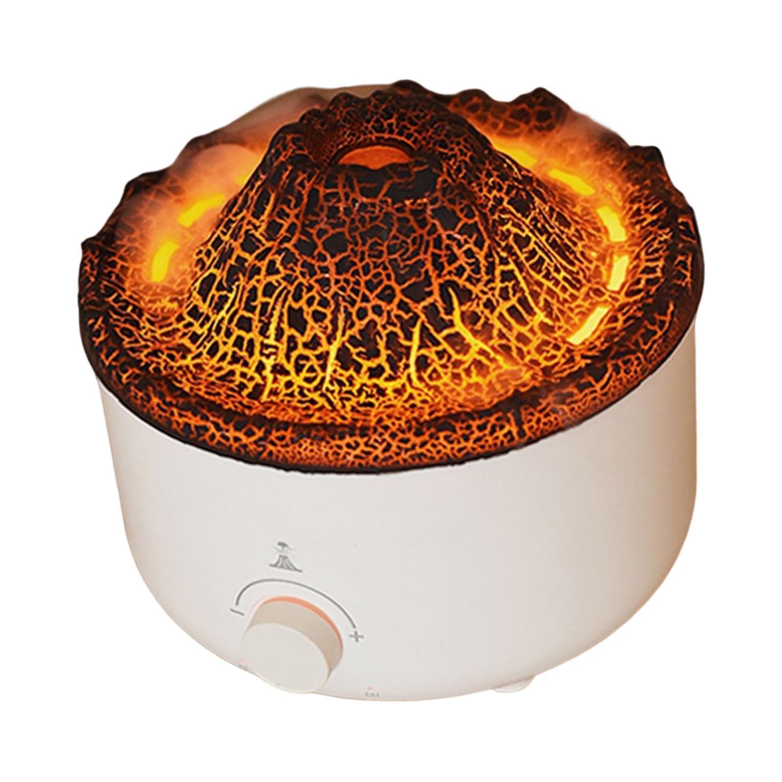 Air Humidifier Fragrance with Flame Lamp Essential Diffuser for Car Nursery