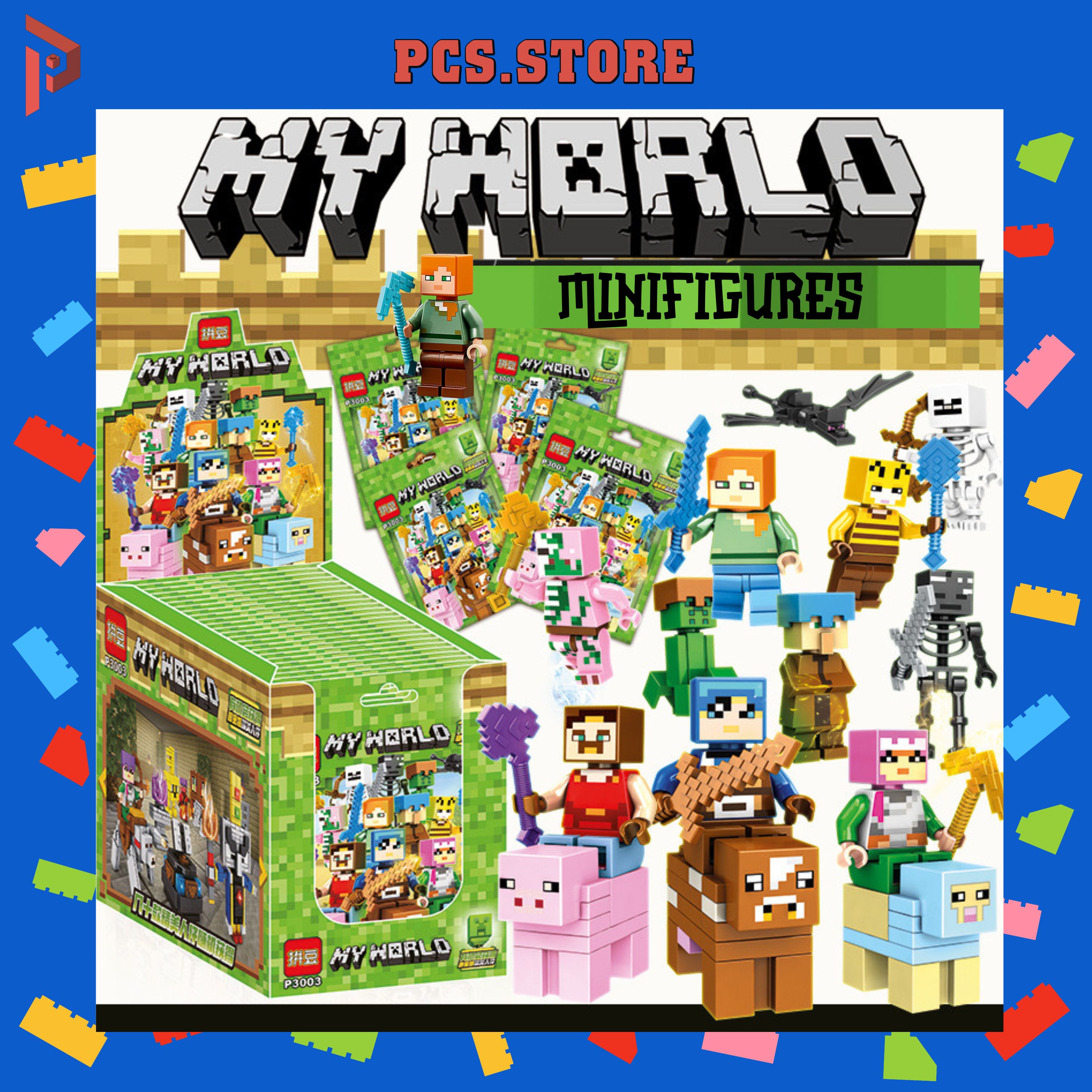 Đồ Chơi Lắp Ráp Minifigures Nhân Vật Bí Ẩn Minecraft - PCS STORE