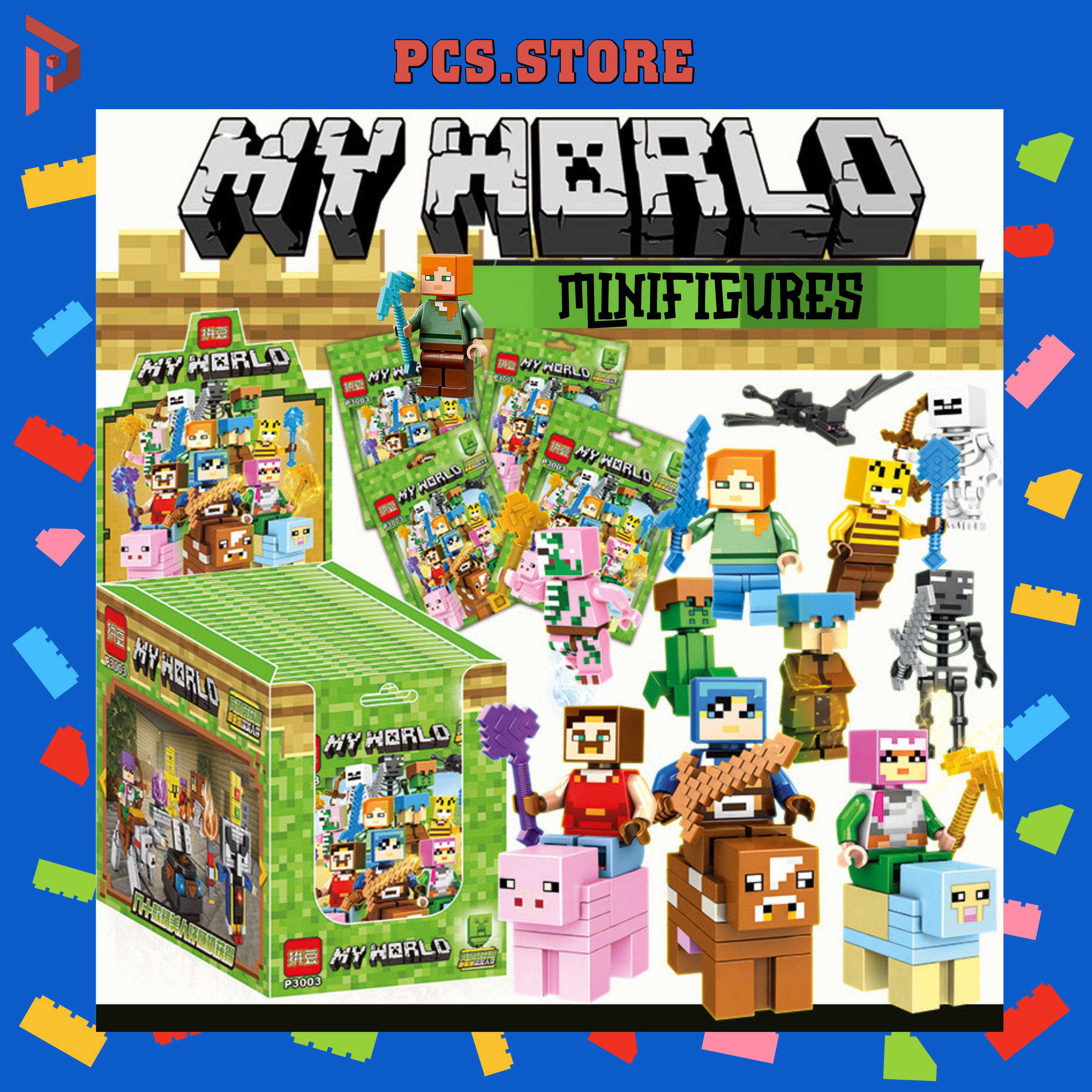 Đồ Chơi Lắp Ráp Minifigures Nhân Vật Bí Ẩn Minecraft - PCS STORE