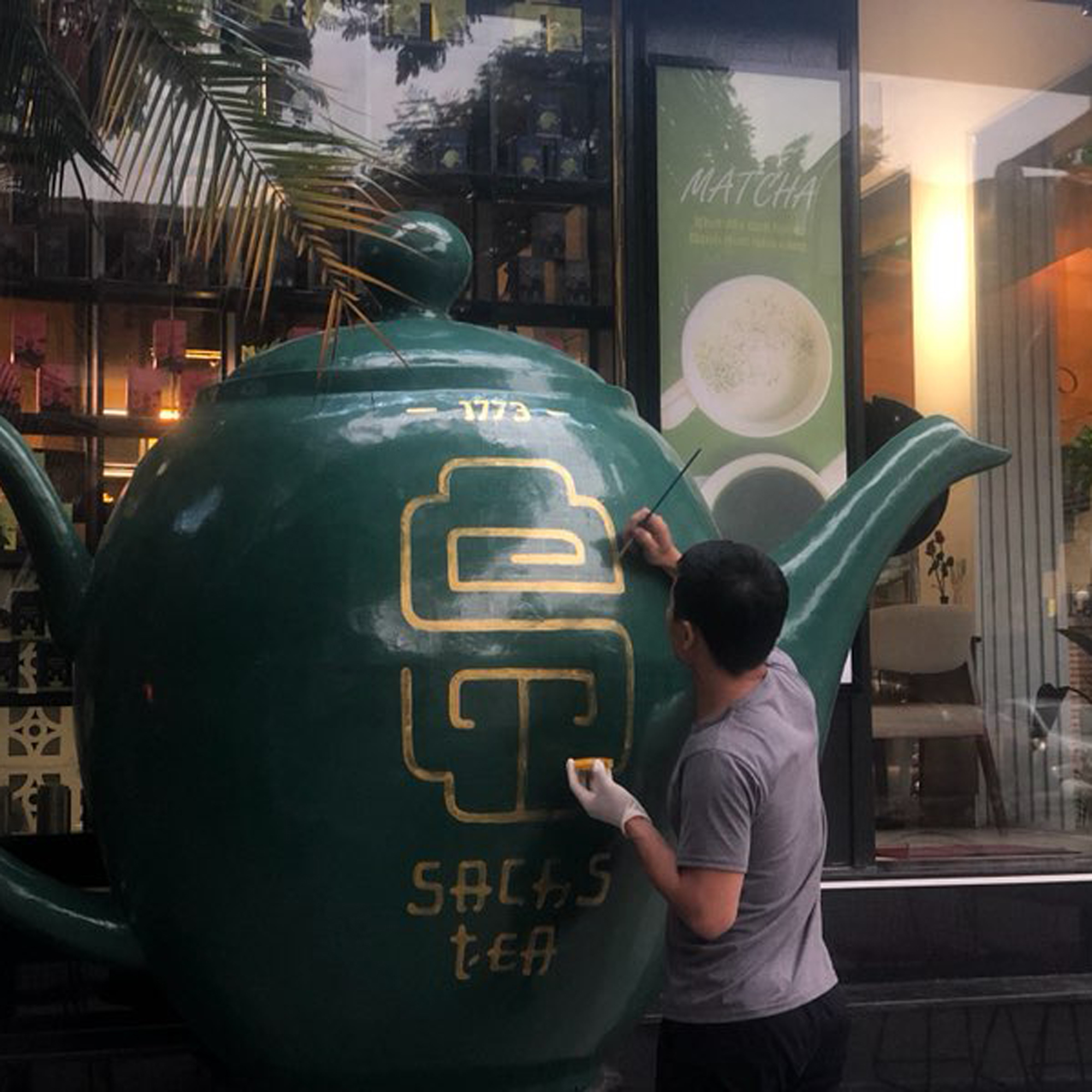 Trà túi lọc Hanoi Morning Tea SACHS TEA 1773 chè hữu cơ thái nguyên cao cấp thanh lịch dễ sử dụng 16 túi/hộp