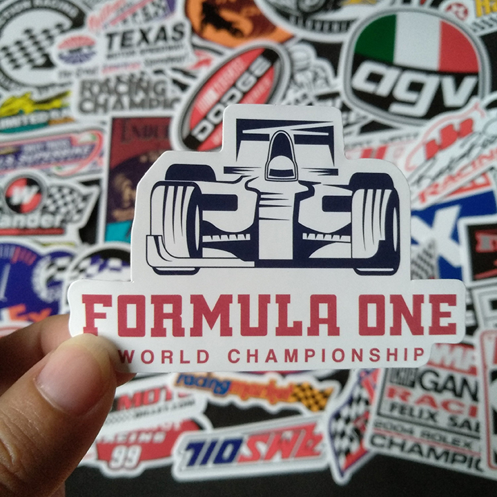 Bộ Sticker dán cao cấp chủ đề RACING - Dùng dán Xe, dán mũ bảo hiểm, dán Laptop