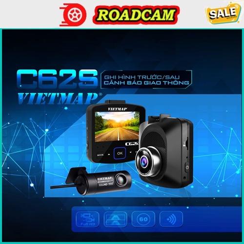 Camera Hành Trình Ô Tô Xe Hơi VIETMAP C62 - Ghi Hình Trước Sau Full HD, Cảnh Báo Bằng Giọng Nói, BH 12 Thán