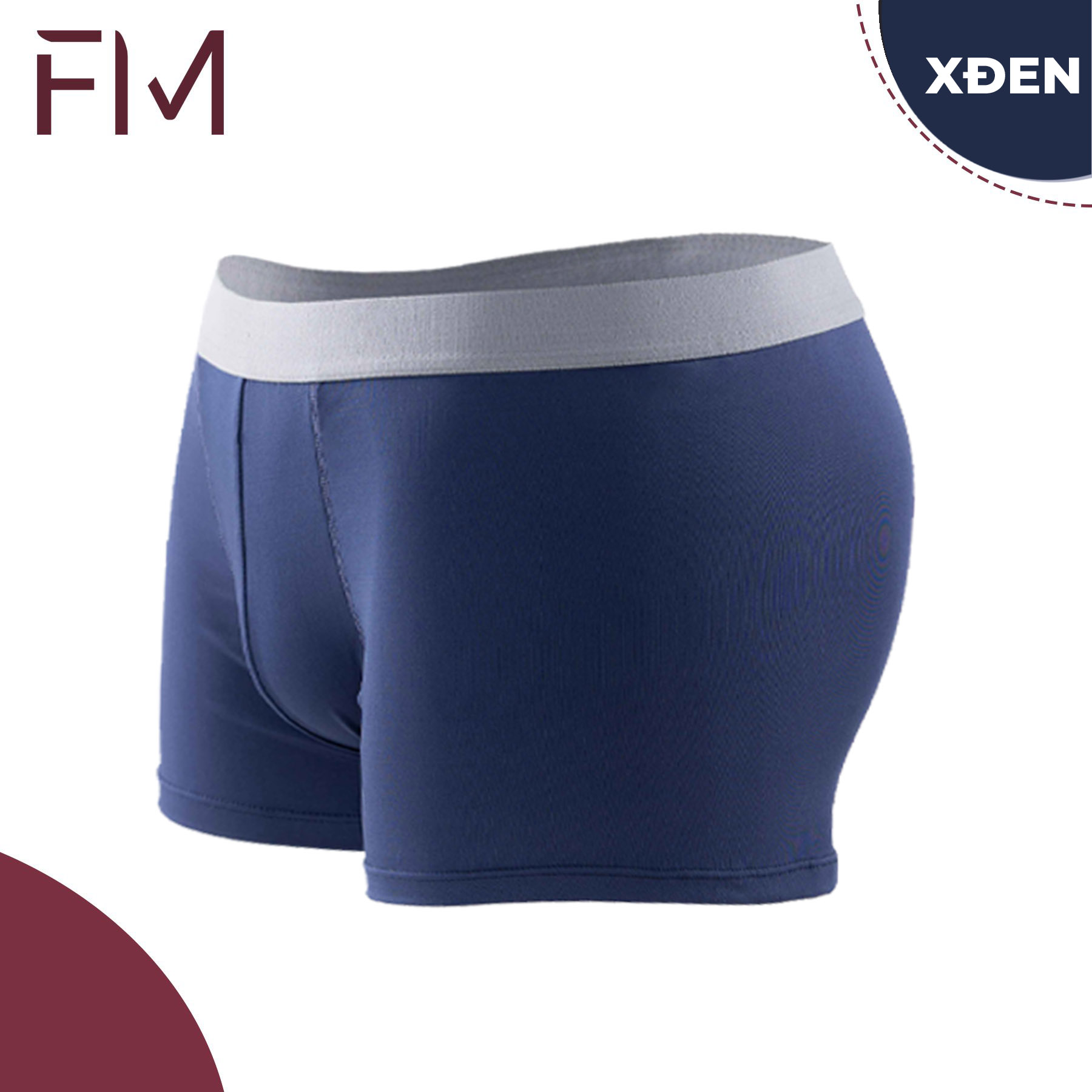 Combo 2 quần boxer nam trơn, bảng to chất thun mềm mịn thoáng mát, co giãn tốt - FORMEN SHOP - FMCB2QS017