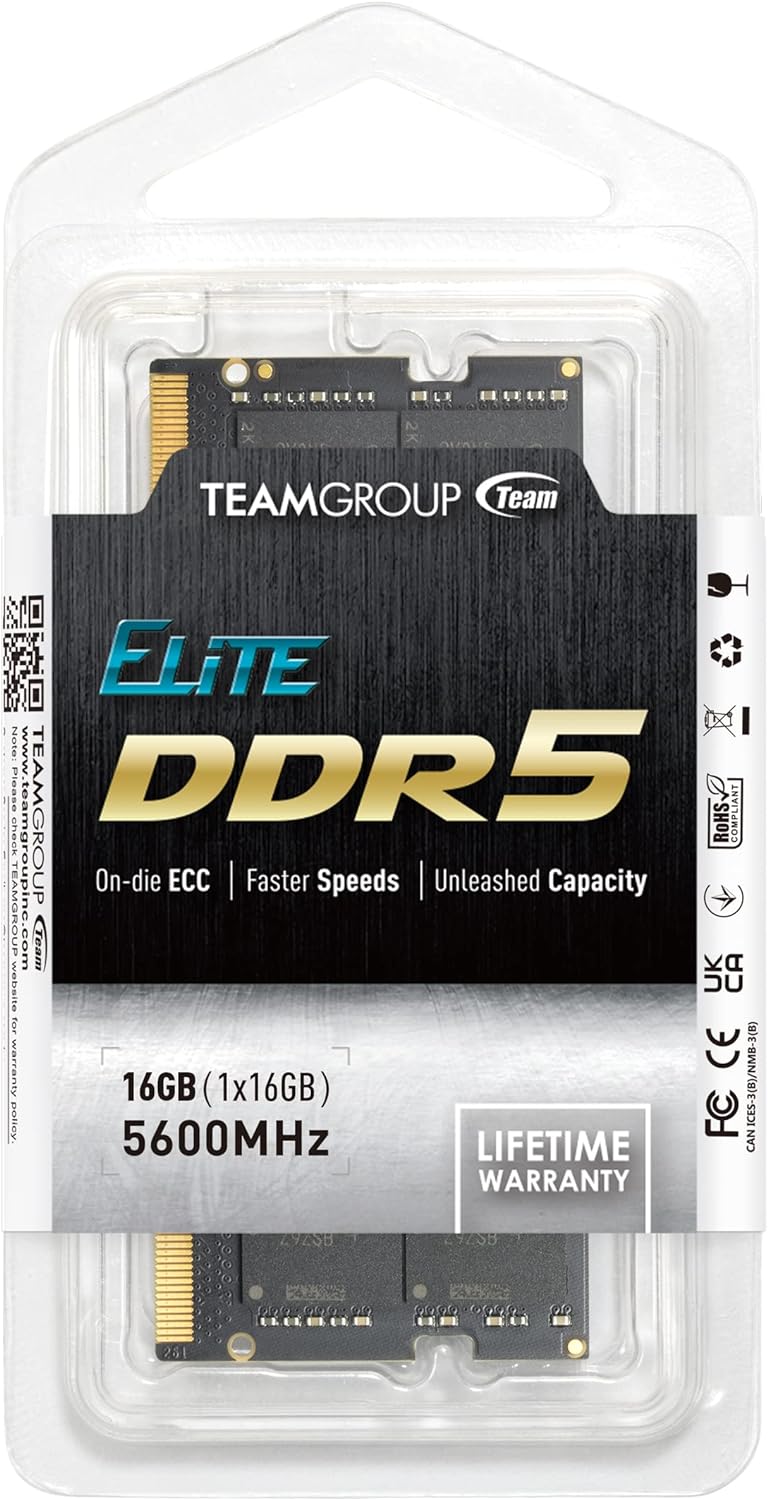 Ram Laptop Team 16GB Elite DDR5 5600Mhz - Hàng chính hãng Viễn Sơn phân phối