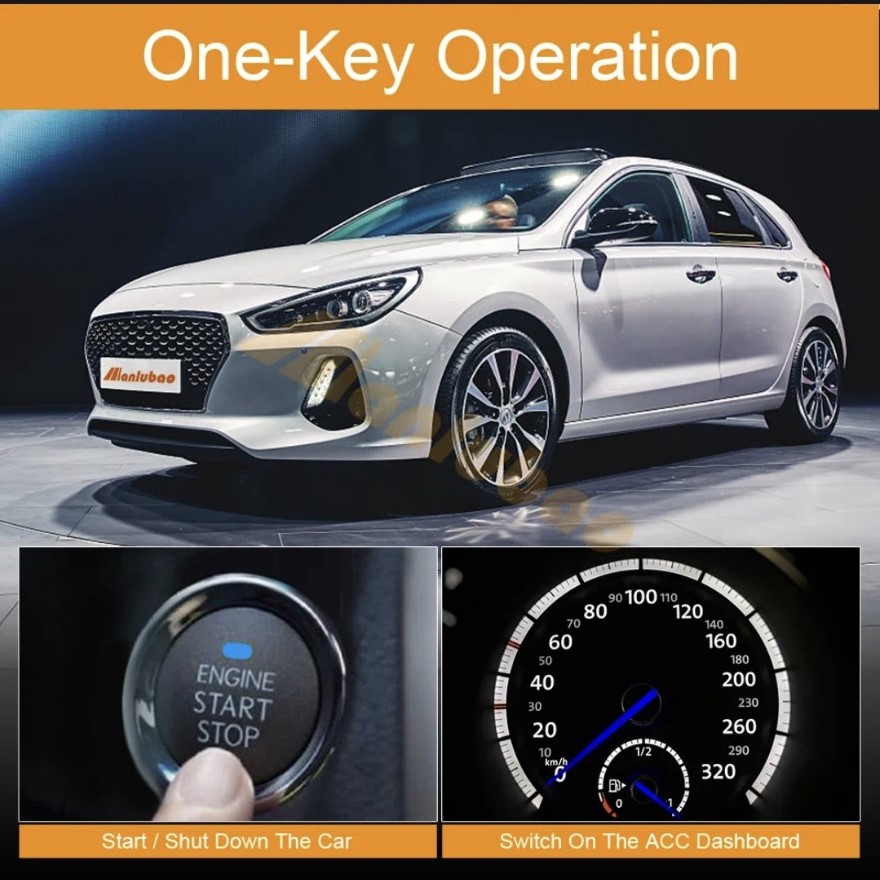 Bộ khởi động đề nổ xe hơi Malubao start stop đề nổ từ xa thông minh bản cao câp loại tốt lắp các xe