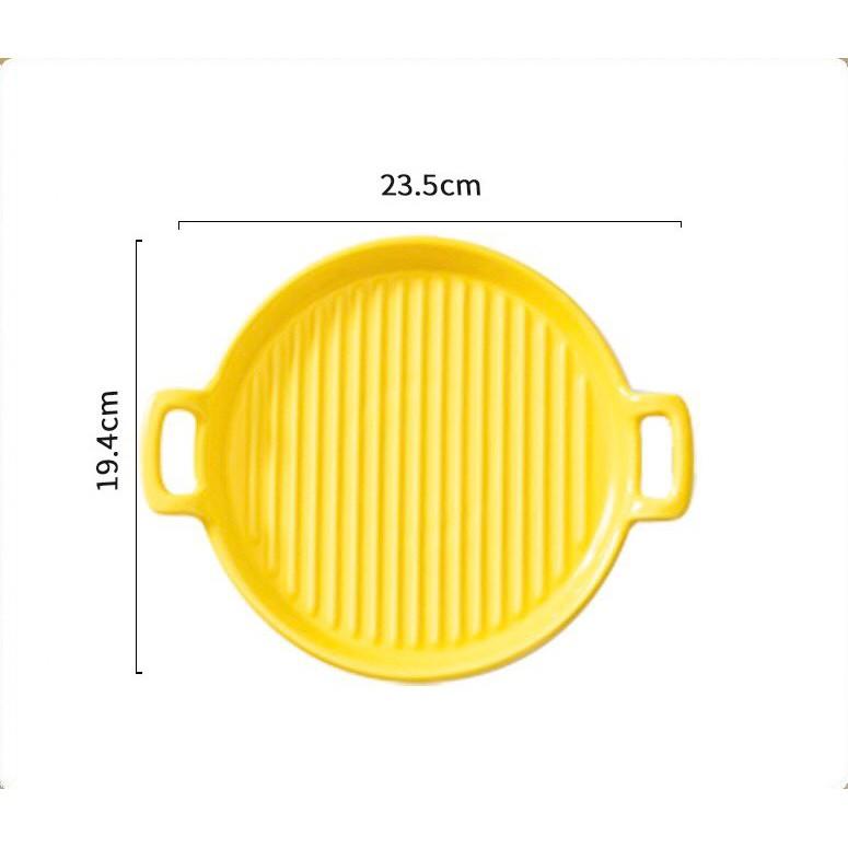 Chảo sứ đựng đồ ăn chín