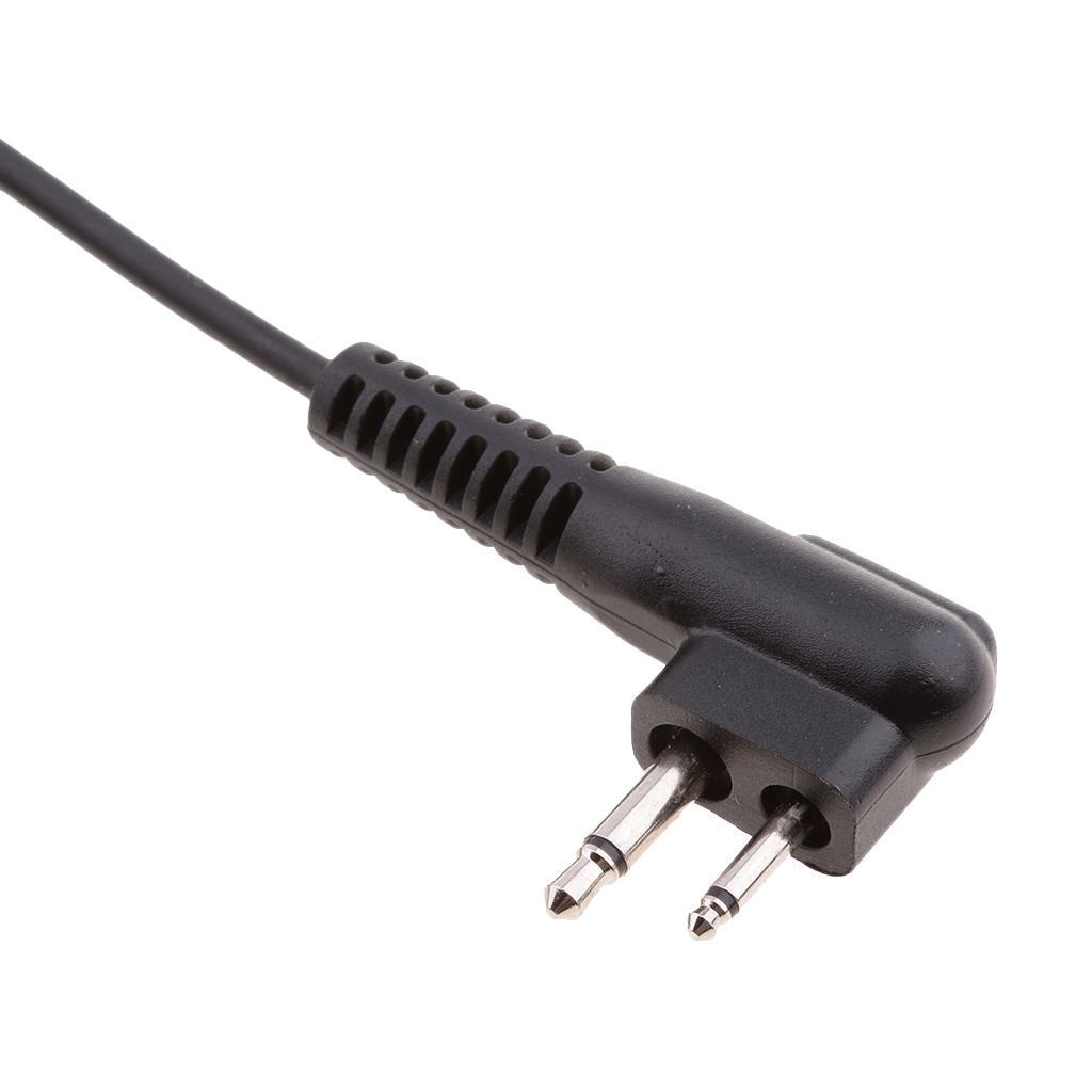Headset Earpiece for Motorola Radios Walkie Talkie 2 Prong Pin Plug Port