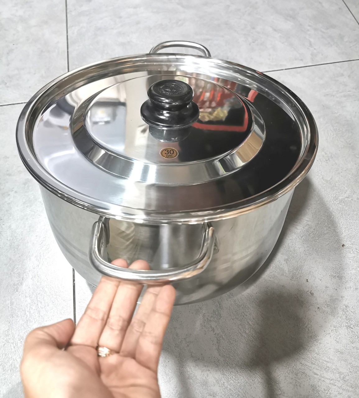 NỒI INOX CAO CẤP 30CM TẶNG 1 RỔ HÌNH TÁO