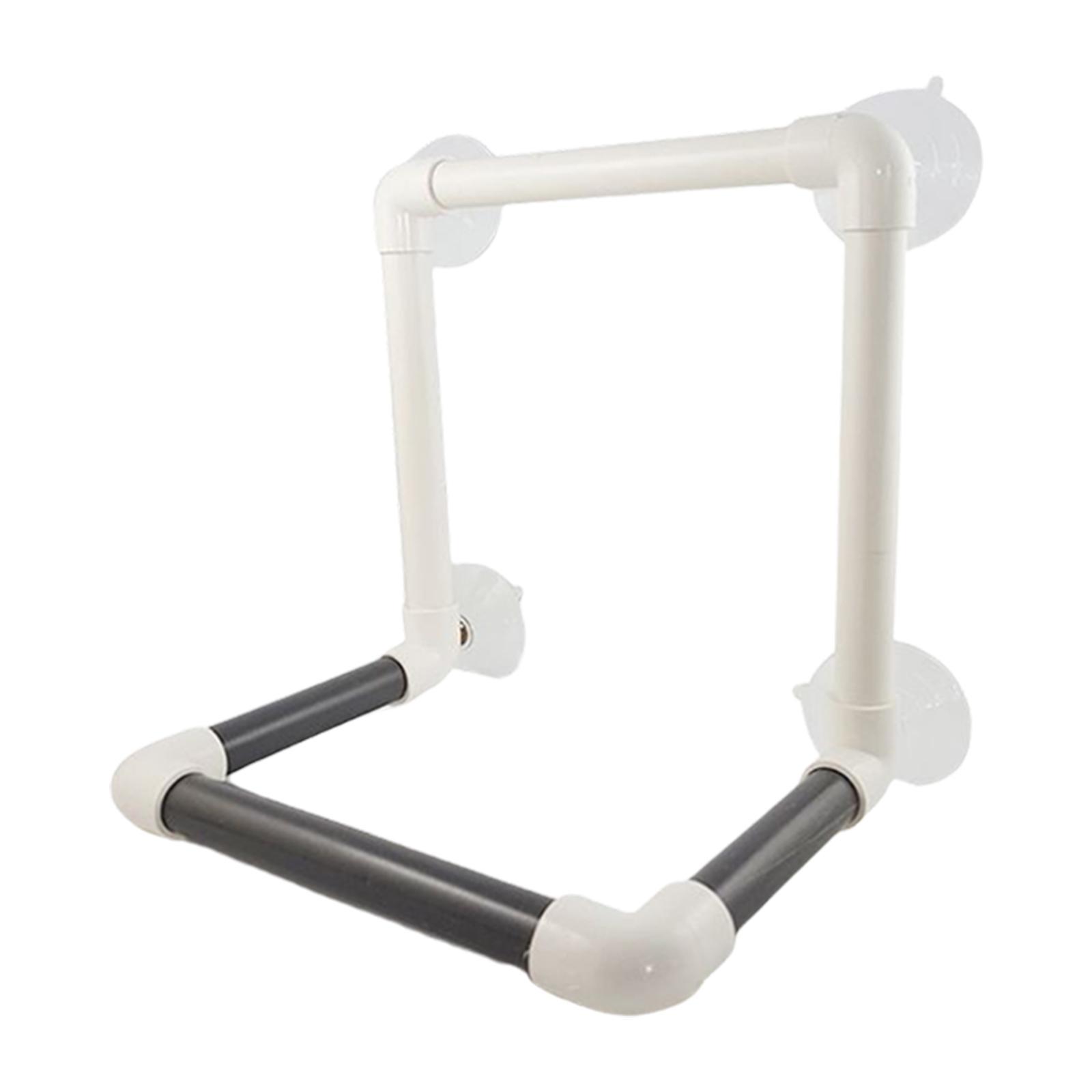 Bird Perch Stand Parrot Shower Stand Suction Cup Standing Toy Window Play