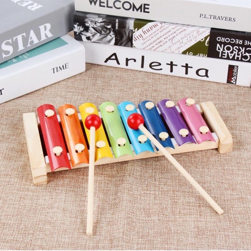 Đồ chơi đàn gỗ 8 thanh quãng Piano Xylophone - Đồ chơi âm nhạc cho bé