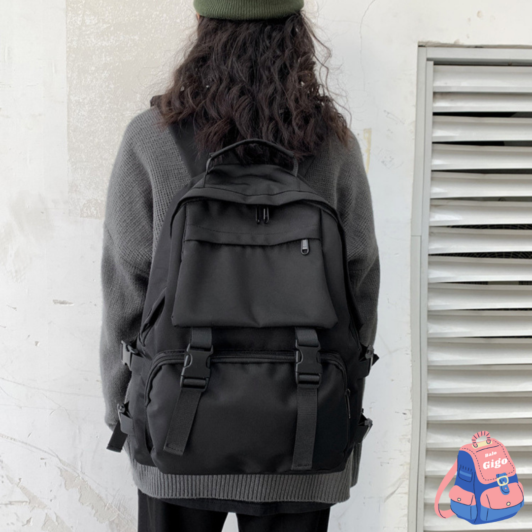 Balo unisex basic đi học cho nam nữ cá tính G289 - BaloGigo