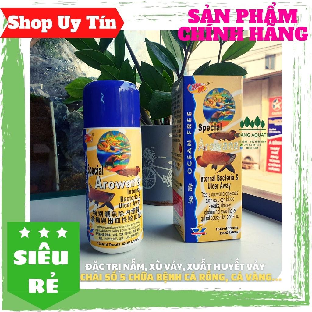 Chai Số 5 Chăm Sóc Cá, Nhiễm Khuẩn Cá Rồng, Hàng Mới, Chuẩn Singapore.