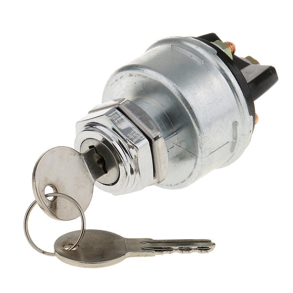 2x New Universal Ignition Starter Key Switch with Momentary Start