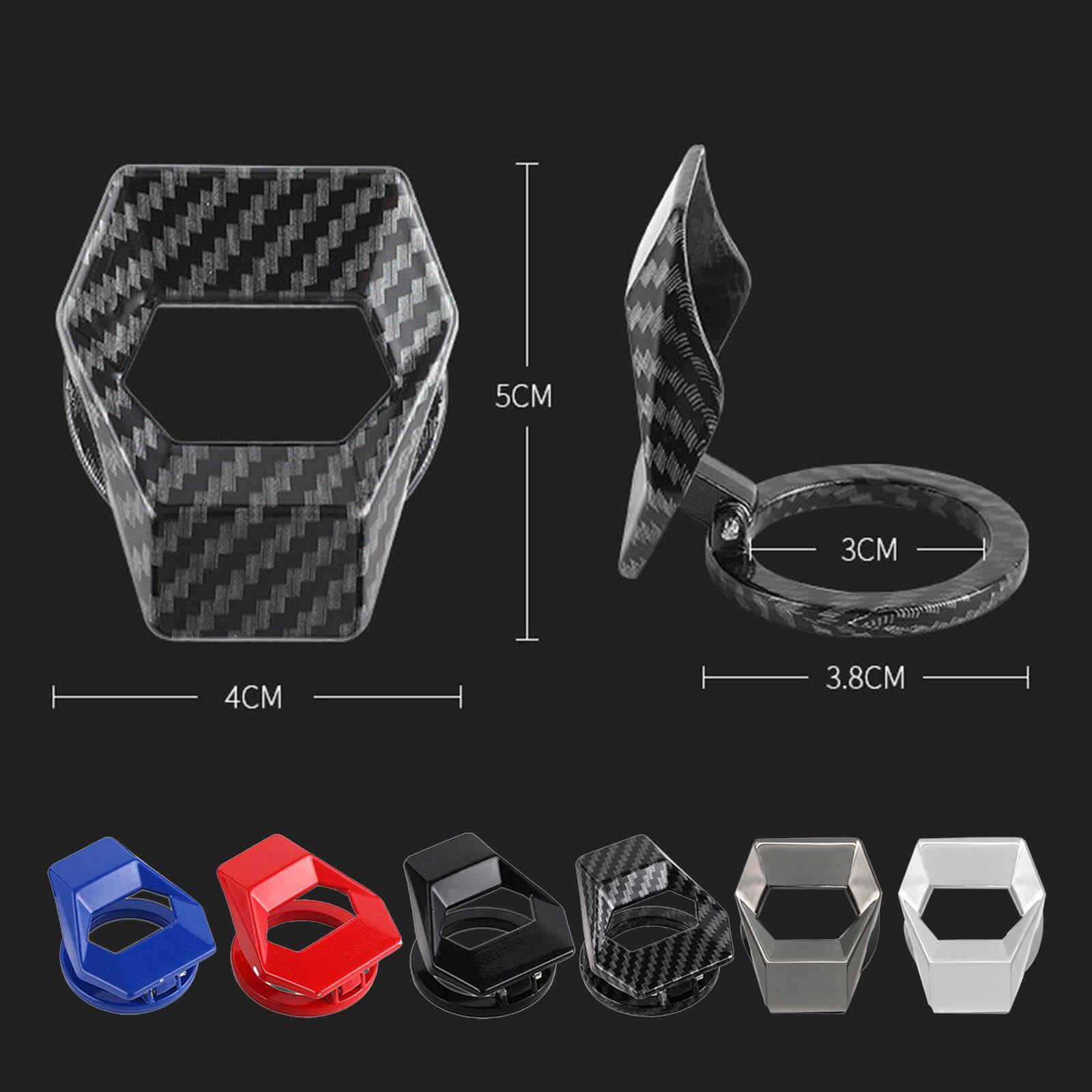 Car One Key Start Button Protective Cover, Made of High Quality Alloy Material Wear Resistant