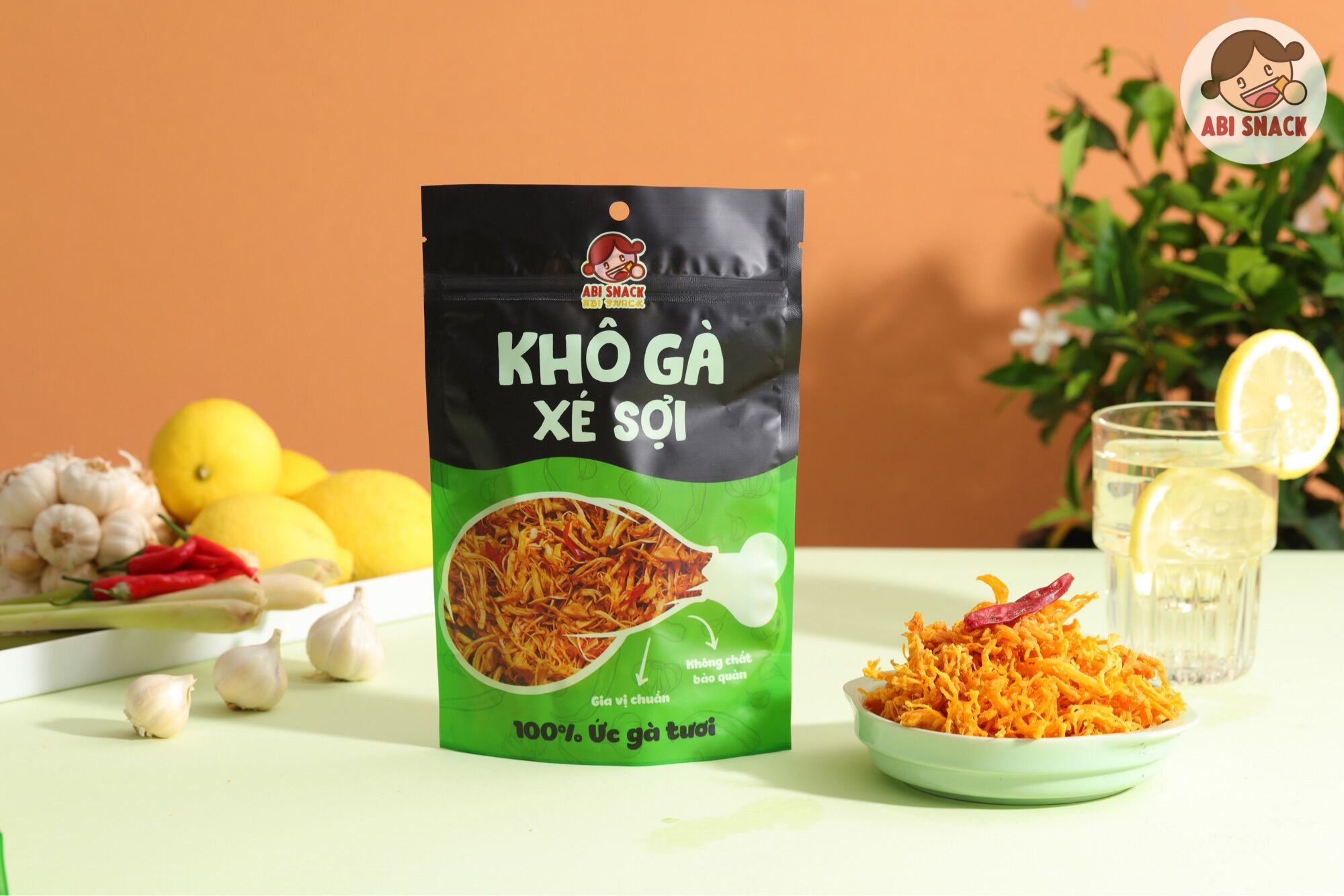 Khô Gà Xé Sợi - Khô Gà Xé Cay ABI SNACK