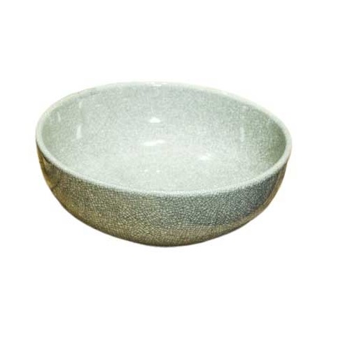 Chậu lavabo để bàn bằng gốm sứ kiểu tròn nghệ thuật với nhiều màu sắc lựa chọn