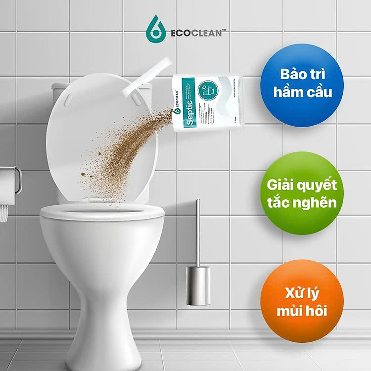 Ecoclean Septic - Men Vi Sinh Xử Lý Hầm Cầu Bể Phốt