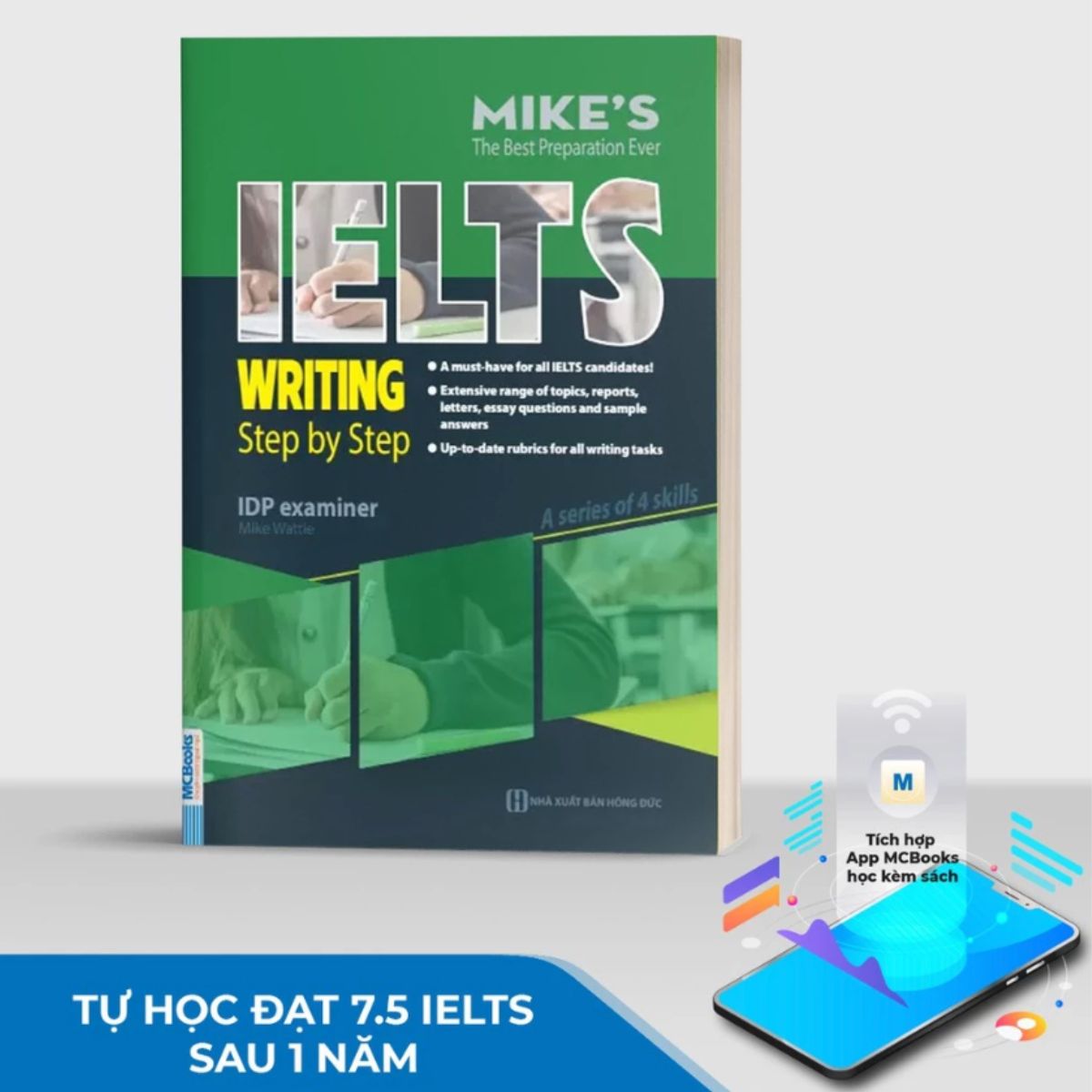 Sách - Combo Ielts Mike's (Writing, Reading, Speaking, Listening) - Học Kèm App Online