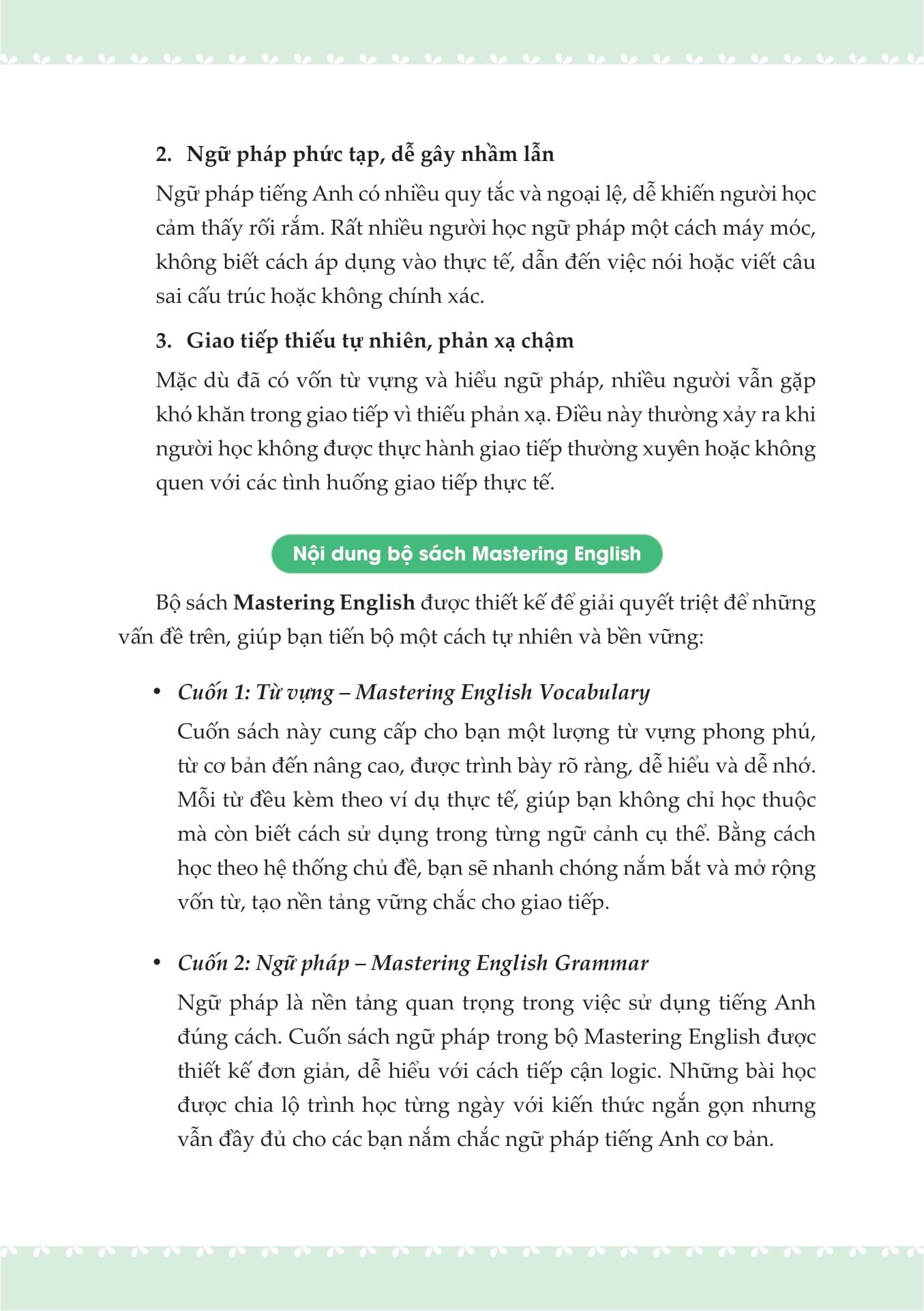 Sách - Mastering English Vocabulary - 180 Ngày Làm Chủ Từ Vựng Tiếng Anh - ảnh 8