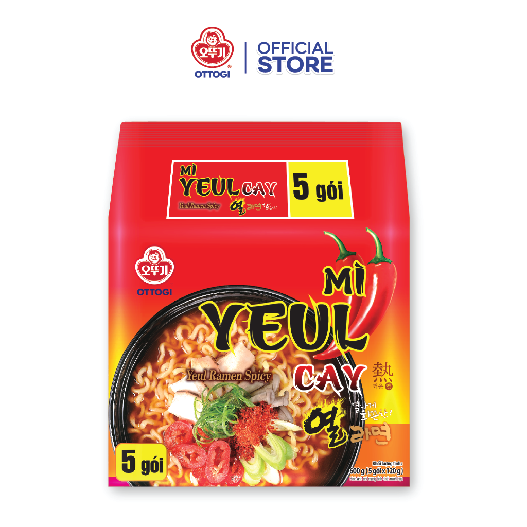 Lốc 5 Gói Mì Yeul Cay Ottogivn (5x120g)