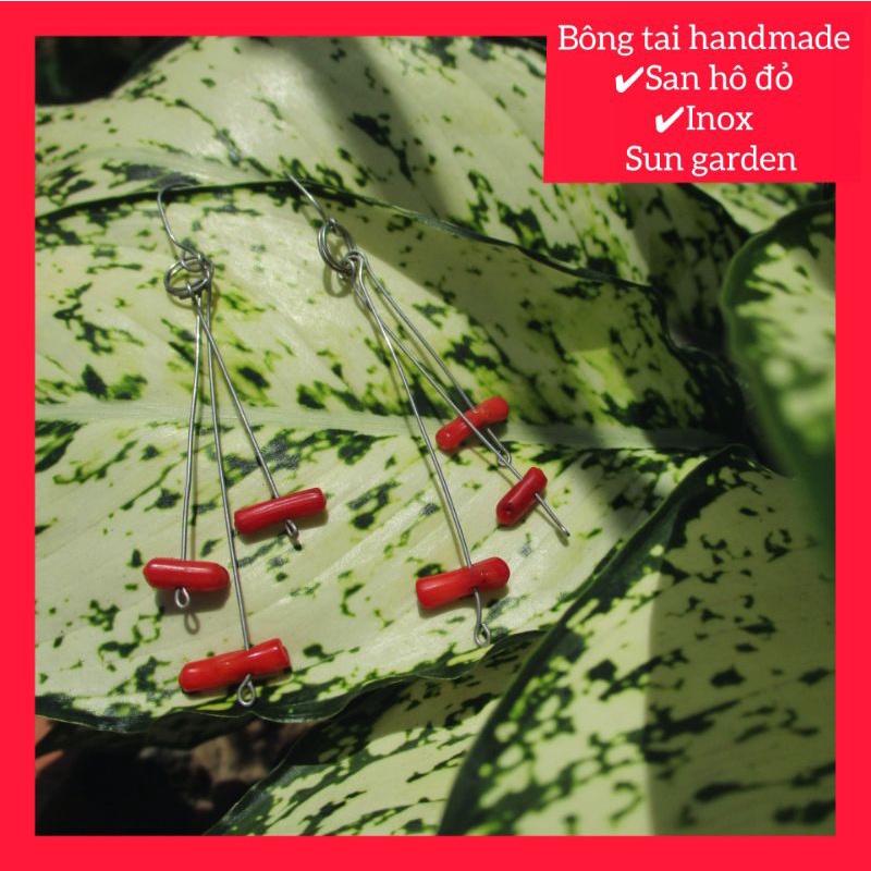 Bông tai red coral sang trọng