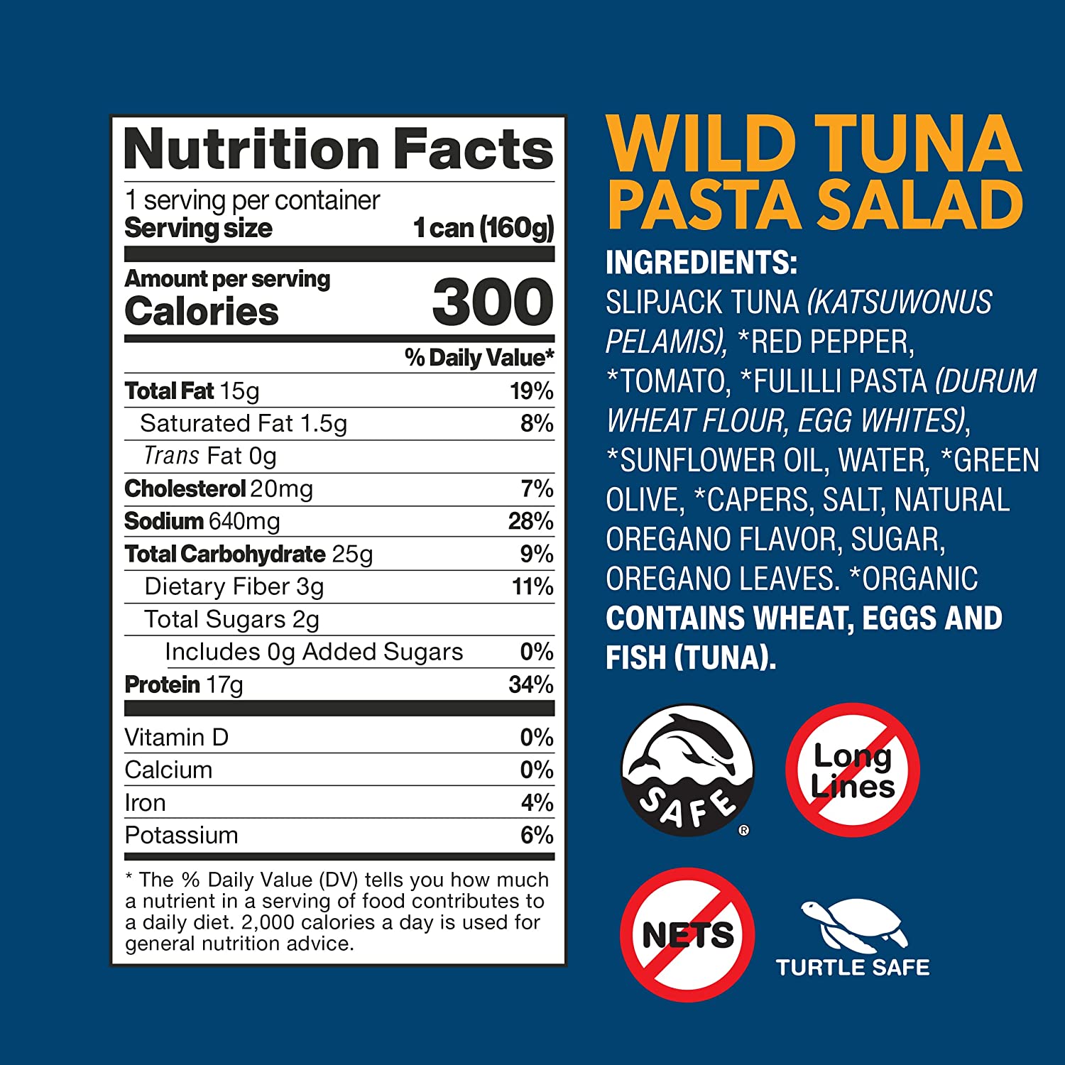 Salad mì ống cá ngừ đại dương Albacore Tuna Wild Planet