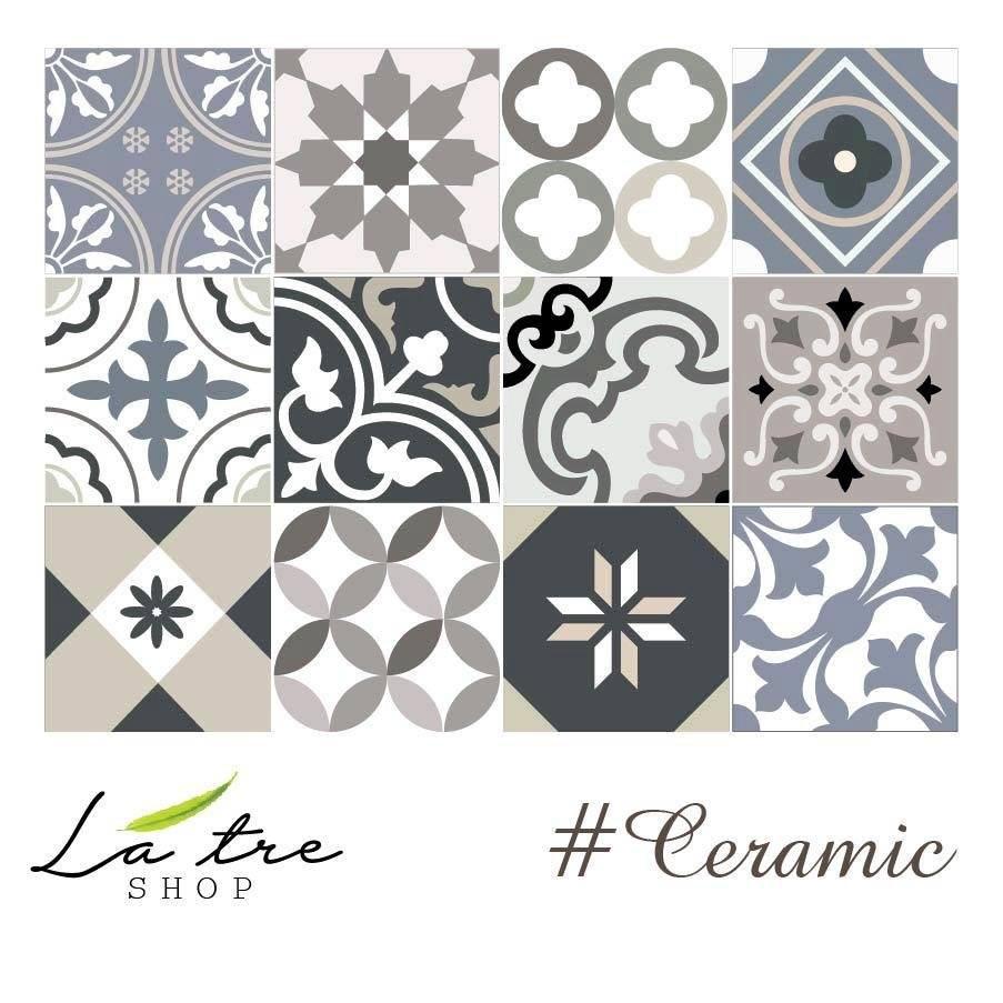 Decal dán tường decor dán bếp kính nhà tắm decor chịu nhiệt dễ lau chùi đề can loại 1 - Ceramic khổ 40x60cm 0004
