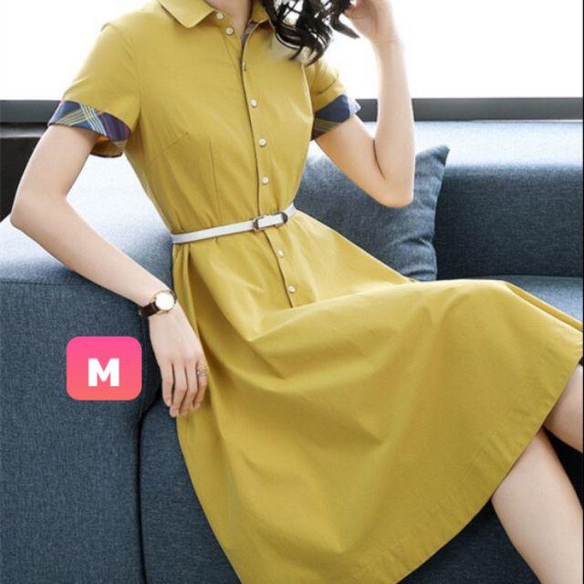 ĐẦM SƠ MI MÀU VÀNG