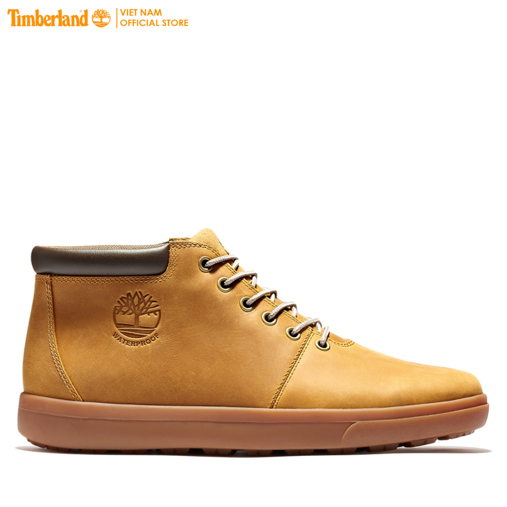 Timberland Giày Nam Boot Cổ Trung Ashwood Park Waterproof Leather Chukka Wheat Full Grain TB0A2DSC24