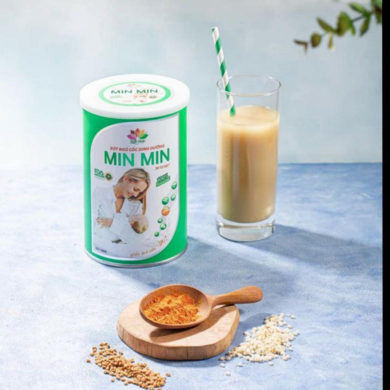 1 hộp(500g) Ngũ Cốc Lợi Sữa Min Min Care dạng lon- Chuyên Lợi Sữa và Phục Hồi Sức Khỏe Sau Sinh
