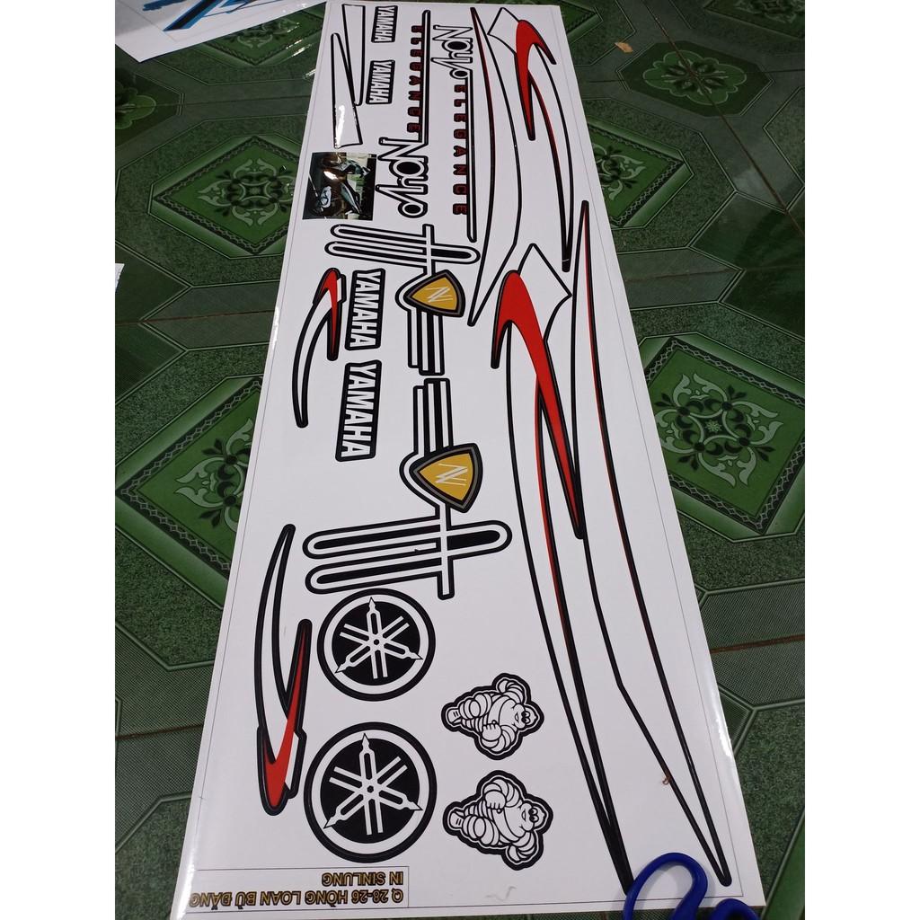 Tem rời nouvo 4 dán xe trắng