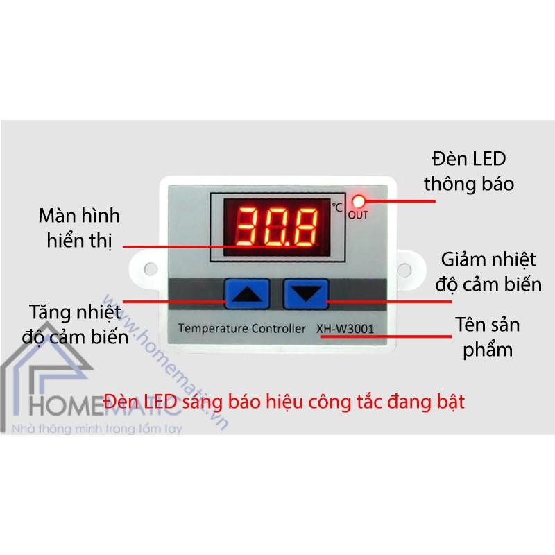 Bộ Điều Khiển Nhiệt Độ XH W3001 (Loại 220V)